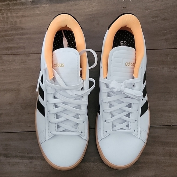 Adidas Grand Court Alpha White Flash Orange Size 10 - Picture 3 of 9